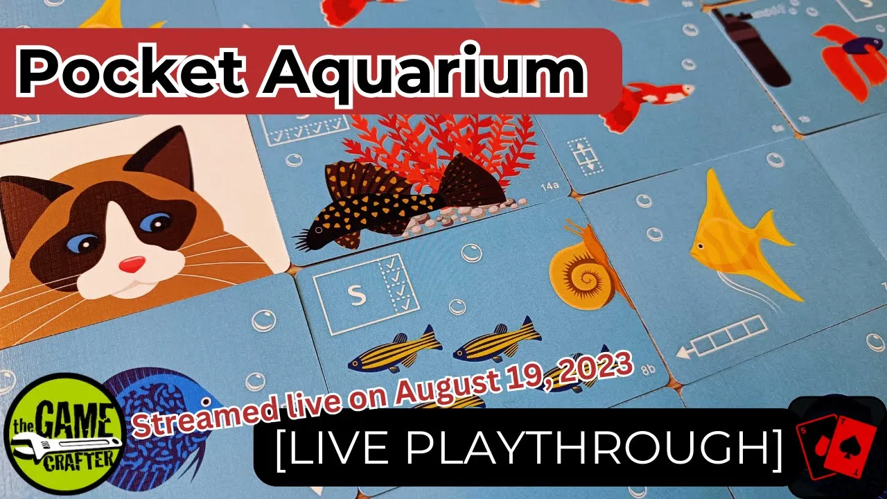 Playthrough (Live) | Pocket Aquarium (The Game Crafter)