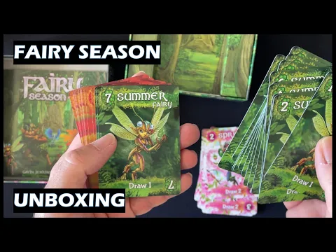 Unboxing Fairy Season card game