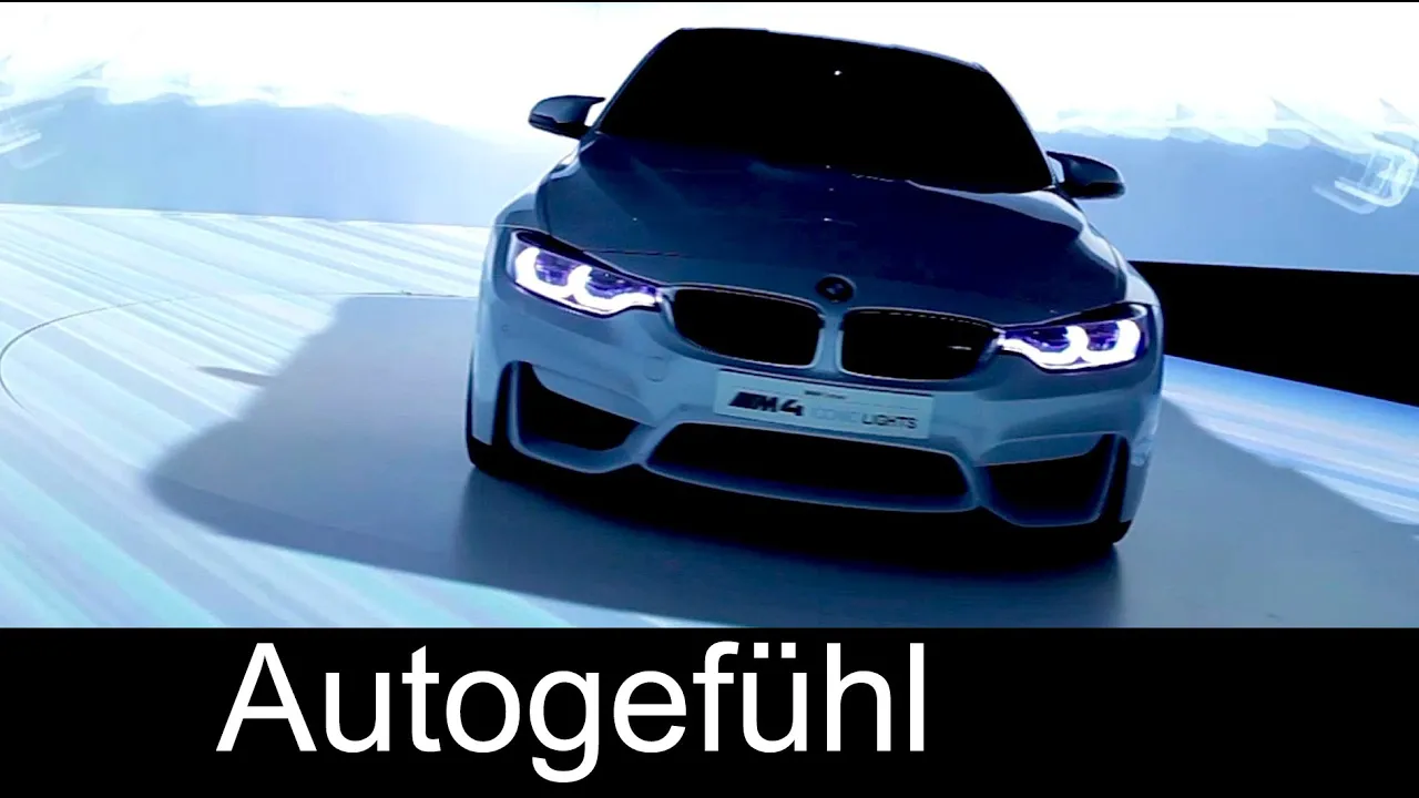 BMW M4 Concept Iconic Lights - BMW Laser light system demo - Autogefühl