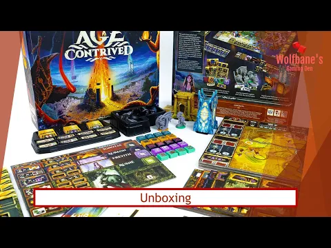 An Age Contrived Founder's Edition with KS Extras [Board Game] - Unboxing