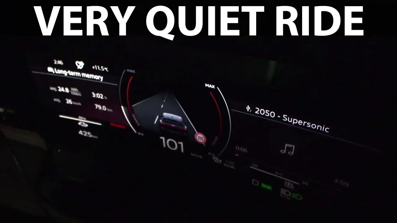 Audi Q6 e-tron quattro acceleration and braking test
