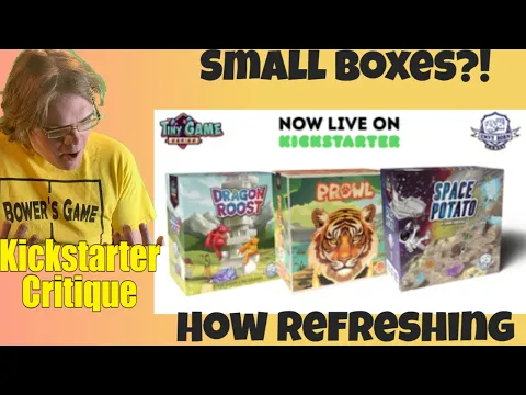 Dragon Roost, Prowl & Space Potato. A Tiny Game Series Vol.2 (B) Kickstarter Critique Review