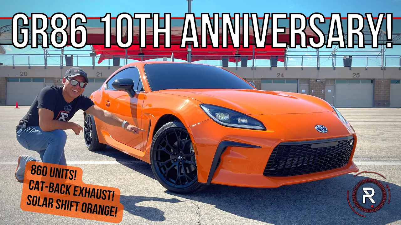 The 2023 Toyota GR 86 10th Anniversary Is A Rare Bright Orange Sports Car