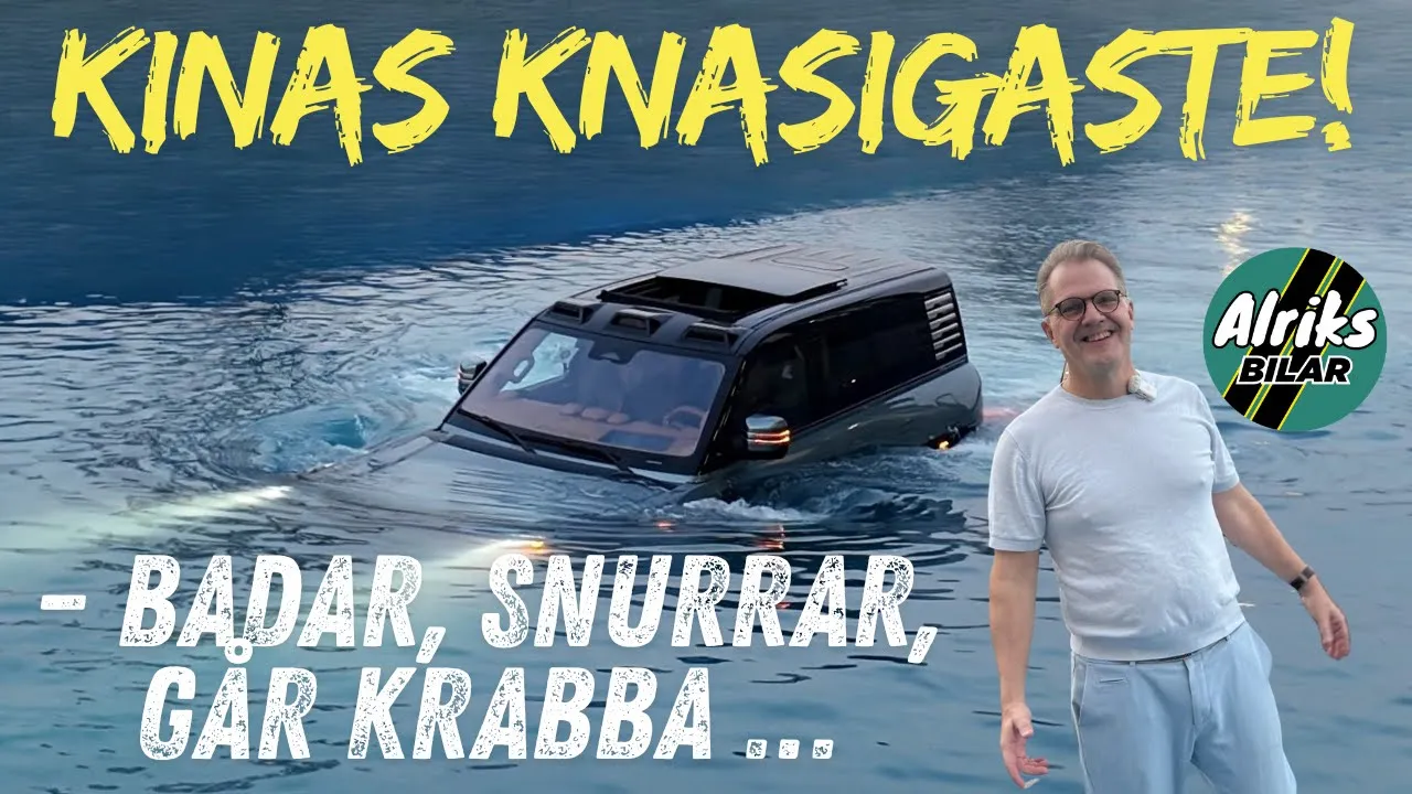 Bilar som badar, kör krabba och leker i sanden!  Kinesiska BYD flexar med tekniken.