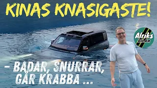 Bilar som badar, kör krabba och leker i sanden!  Kinesiska BYD flexar med tekniken.