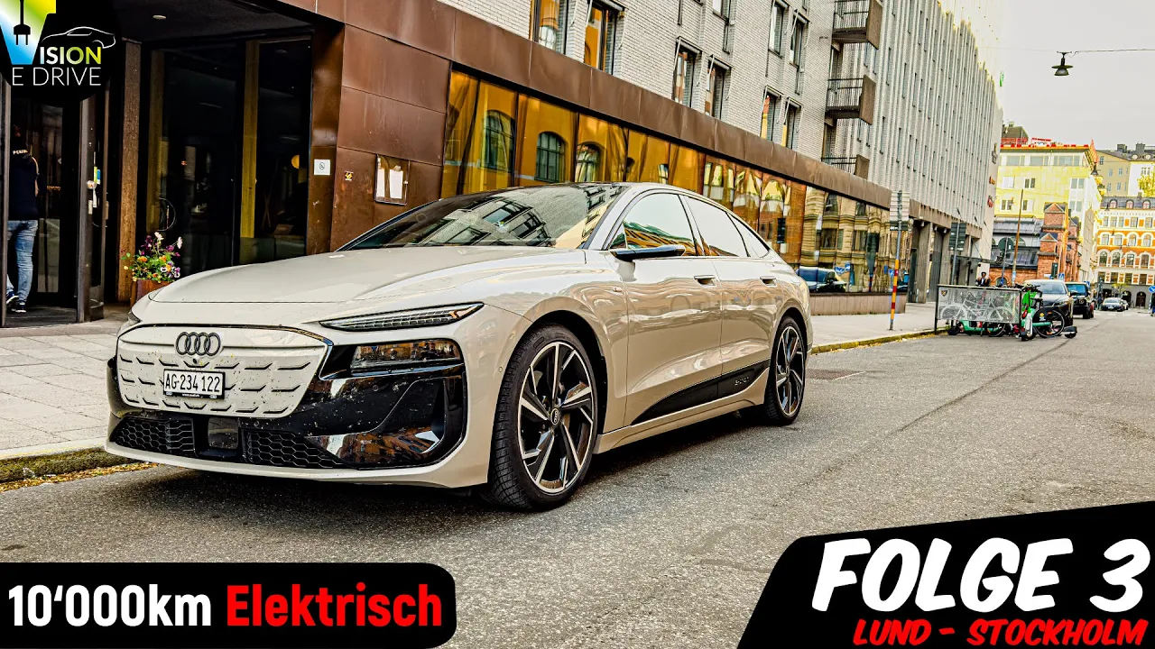 Wie effizient sind Schwedens Autobahnen? Gegenwind vs. Auto - XXL Audi A6 e-tron Roadtrip - Folge 3
