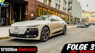 Wie effizient sind Schwedens Autobahnen? Gegenwind vs. Auto - XXL Audi A6 e-tron Roadtrip - Folge 3