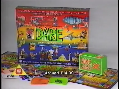 Parker Brothers - Dare! (Board Game) - 1989 Advert