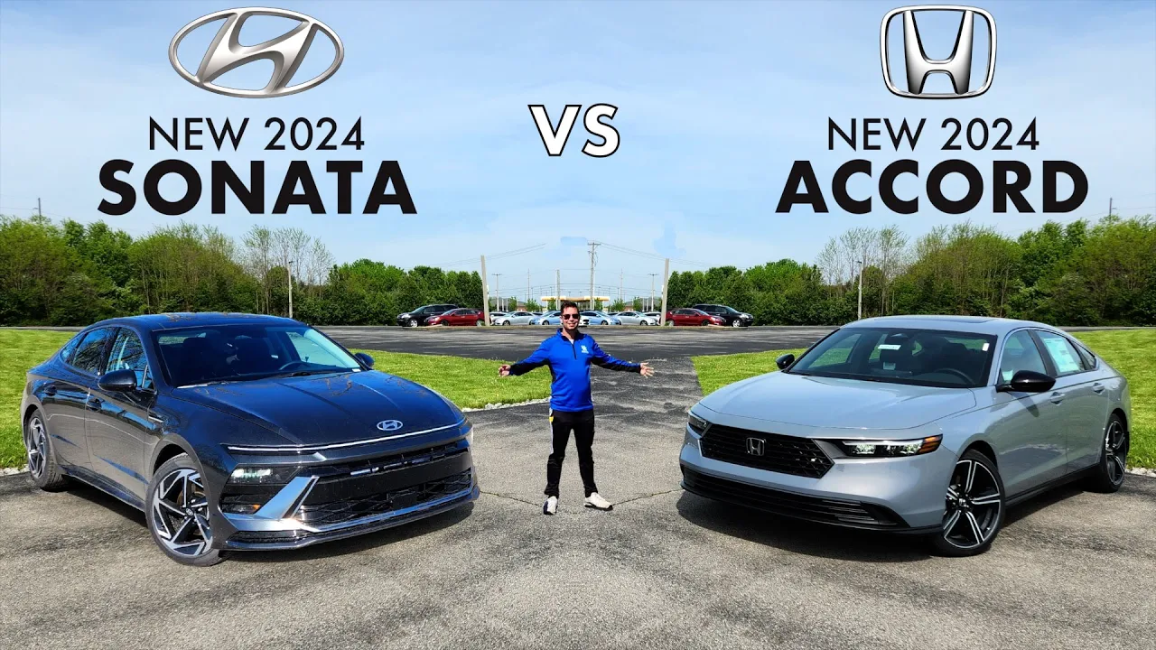 MIDSIZE RIVALS! -- 2024 Hyundai Sonata vs. 2024 Honda Accord Sport: Comparison