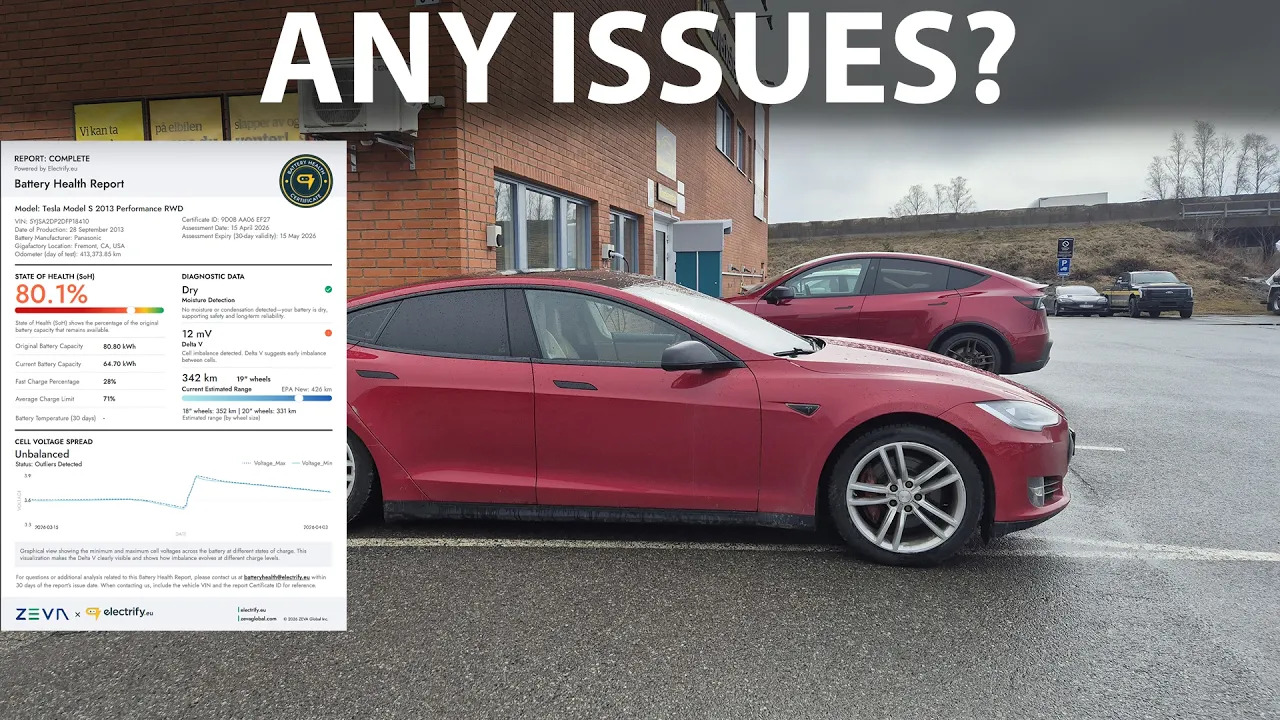 I did the Zeva test on Millennium Falcon (2013 Tesla Model S P85) and here is the result