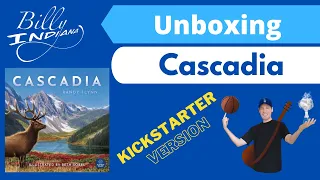 Cascadia Board Game Unboxing (Kickstarter version from AEG and Flatout Games)