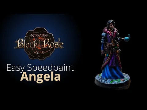 🎨Easy Speedpaint - Angela - Black Rose Wars Rebirth⚫🌹⚔️
