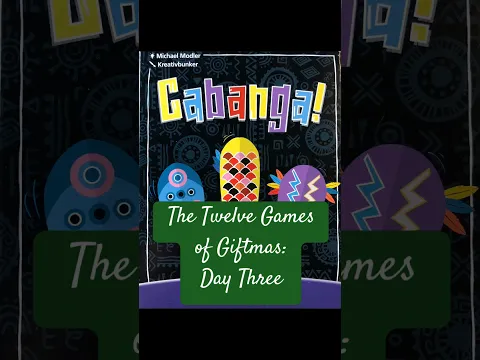The Twelve Games of Giftmas: Day Three: Cabanga! #Cabanga #cardgames #boardgames #giftideas