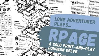 RPage | A print and play dungeon crawl game | Solo playthrough