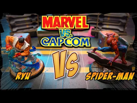 Marvel Vs Capcom The Miniatures Game: Ryu Vs Spider-Man