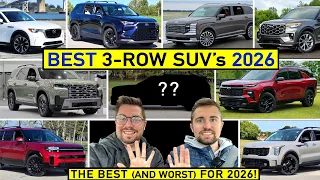 BEST 3-Row Midsize SUVs for 2026 -- Our TOP PICKS After Evaluating ALL of Them! (Top 10)
