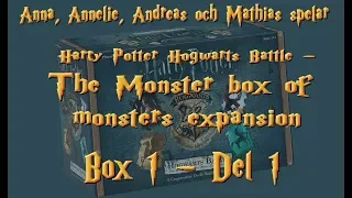 Låt oss spela Harry Potter Hogwarts Battle: Monster box of Monsters Expansion - Box 1 (del 1/2)