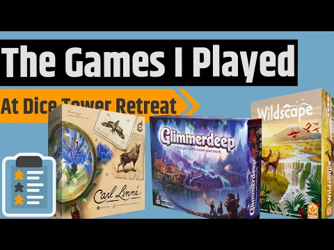 Ranking The Games I Played At Dice Tower Retreat 2026