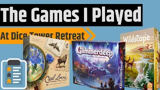 Ranking The Games I Played At Dice Tower Retreat 2026
