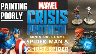 Painting Poorly: HOW TO PAINT - Marvel: Crisis Protocol - Spider-Man & Ghost-Spider