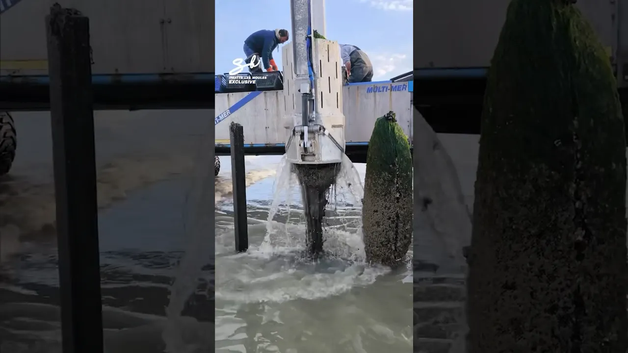 From sea to supper in seconds! 🍽️ #sea #mussels #machinery