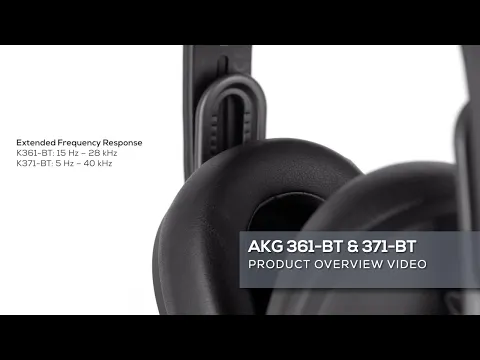 Product video thumbnail for AKG K361 BT Closed Back Headphones with Bluetooth