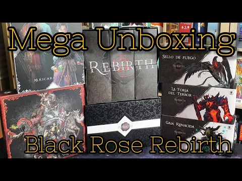 MEGA UNBOXING - Black Rose Rebirth - All In en español - Juego de mesa
