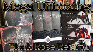 MEGA UNBOXING - Black Rose Rebirth - All In en español - Juego de mesa