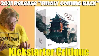 The Great Wall Reprint - Kickstarter Critique Review