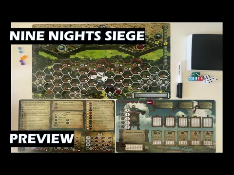 Nine Nights Siege PnP board game preview