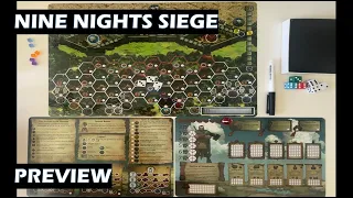 Nine Nights Siege PnP board game preview