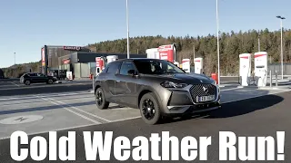 DS3 Crossback E-Tense Range Test In Nice Weather (Kristiansand - Oslo)