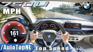 BMW 750Li V8 BiTurbo 161MPH TOP SPEED POV on AUTOBAHN by AutoTopNL