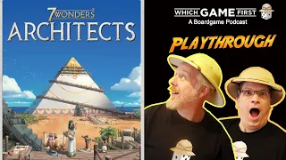 7 Wonders: Architects playthrough by Which Game First: A Board Game Podcast