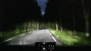 Model X EU headlights and autopilot demonstration