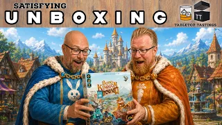 Bunny Kingdom Town Board Game Unboxing | Steve & Les React