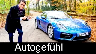 Porsche Cayman GTS FULL REVIEW test driven 340 hp manual shift saphire blue 2016