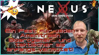 Ersteindruck: NEXUS ARENA COMBAT SYSTEM - ein blutig-brutales Fest fΓΌr jeden Ameritrash Boardgamer