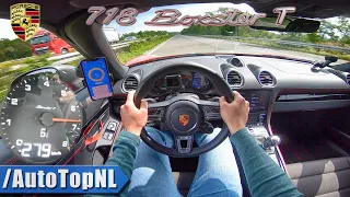 NEW! Porsche 718 Boxster T AUTOBAHN POV 279km/h TOP SPEED by AutoTopNL