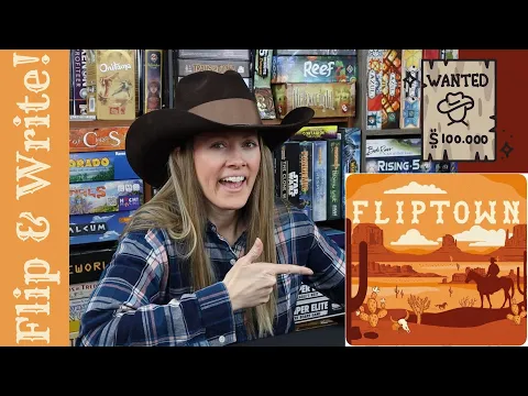 FLIPTOWN | Take a Turn or Two with Me in This Flip & Write Western Game