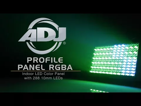 Product video thumbnail for ADJ American DJ Profile Panel RGBA LED Color Panel Wash Light