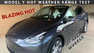 Tesla Model Y Desert 70mph Range Test (Dual Motor Long Range)
