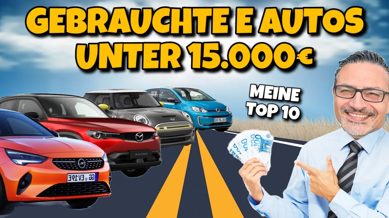 Bezahlbare gebrauchte Elektroautos unter 15.000€ VW Hyundai Nissan Opel uvm.