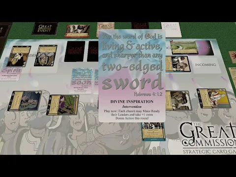 Solo Challenge Mode (Playthough 2): The Great Commission Strategic Card Game