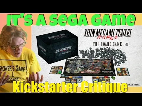 SHIN MEGAMI TENSEI - THE BOARD GAME- VIDEO GAME MINIS! =O -Kickstarter Critique Review