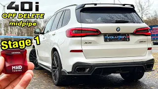 BMW X5 40i G05 // STOCK vs MHD & XHP LIVE FLASH! // REVIEW on AUTOBAHN