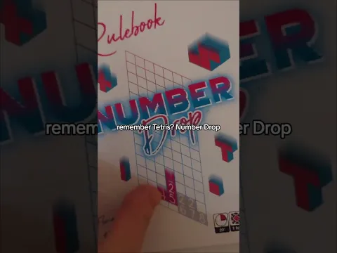 Tetris + Sudoku + Board Game = Number Drop #boardgame