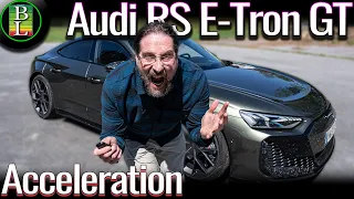 Audio RS E-Tron GT Performance - Acceleration 0-100 and 60-200 km/h