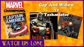 Marvel Champions Taskmaster vs Black Widow and Captain America: Rise of Red Skull Campaign