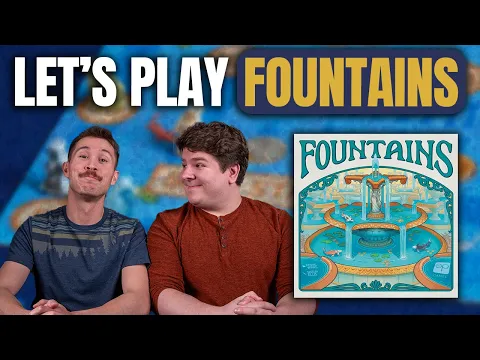 Fountains | Competing To Build the Most Glorious Fountain | Board Game Playthrough